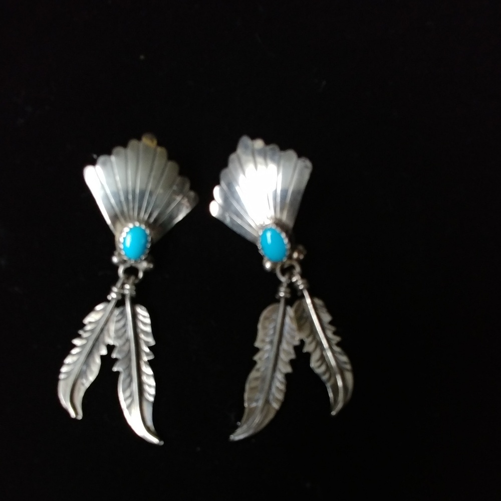 Sterling and turquoise earrings